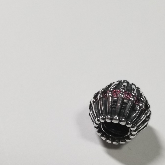 Authentic Gently Pre-loved Pandora Silver Pink Show Stopper CZ Bead 790545CZS - Picture 1 of 7